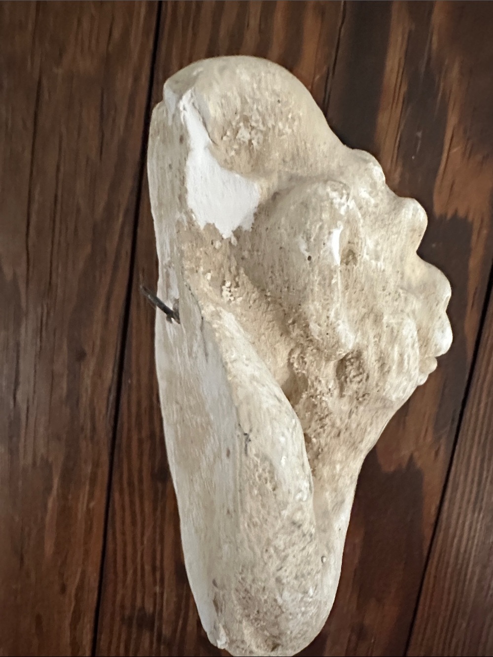 White Stone Gargoyle Wall Accent Sculpture - Home Art - Picture 4 of 7